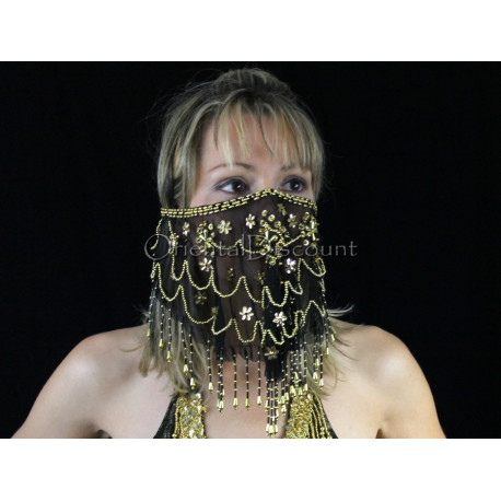 Voile de visage de danse orientale