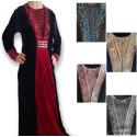 Robe orientale velours et strass 2 tons