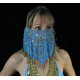 Voile de visage de danse orientale 