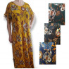 Robe longue orientale style boho chic et pompons