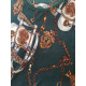 Robe longue orientale style boho chic et pompons