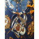 Robe longue orientale style boho chic et pompons