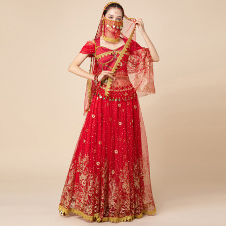 Costume princesse indienne haut + jupe