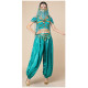 Costume de princesse indienne top + pantalon satin