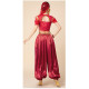 Costume de princesse indienne top + pantalon satin