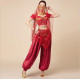 Costume de princesse indienne top + pantalon satin