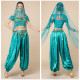 Costume de princesse indienne top + pantalon satin