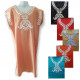 Abaya fille manches courtes unie