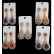 Boucles d'oreilles indiennes strass