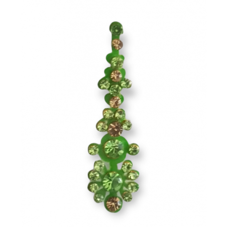 Bindi indien de luxe vert clair