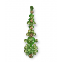 Bindi indien de luxe vert clair
