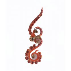 Bindi indien forme serpentin orange