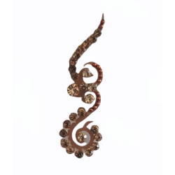 Véritable bindi indien ocre et strass