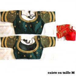 Choli indien brodé et perlé
