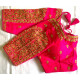 Choli Blouse Sari finition dorée