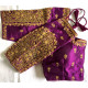 Choli Blouse Sari finition dorée