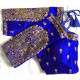 Choli Blouse Sari finition dorée