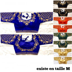 Blouse indienne courte - Choli Bollywood traditionnel