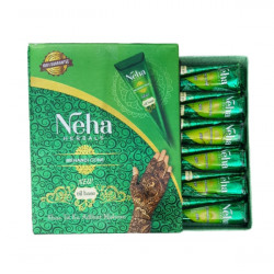 Boîte de 12 cônes de Henné naturel Neha Herbals
