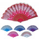 Eventail espagnol motif papillons dorées