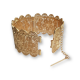 Bracelet oriental plaqué or pas cher fleur