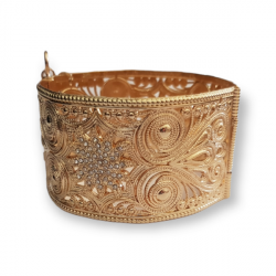 Bracelet oriental plaqué or pas cher strass
