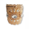 Bracelet oriental plaqué or pas cher extra large