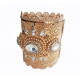 Bracelet oriental plaqué or pas cher extra large