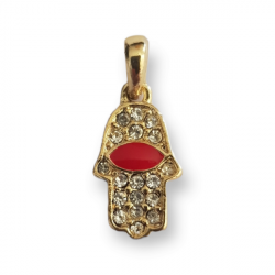 Pendentif main de Fatma strass