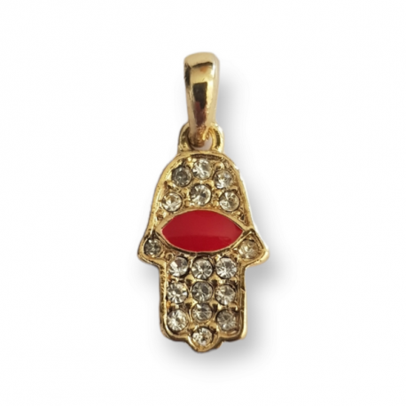 Pendentif main de Fatma strass