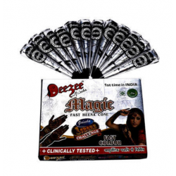 Henné noir x 12 cônes Deezee Magic by Golecha