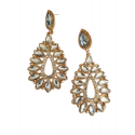 Boucles d'oreilles fantaisie bollywood cristal