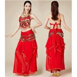 Costume de danse du ventre rouge 