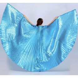 Ailes d'isis de danse orientale turquoise opaque