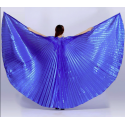 Ailes d'isis de danse orientale bleu roy opaque