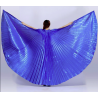 Ailes d'isis de danse orientale bleu roy opaque