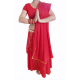 Costume de danse indienne rouge et doré