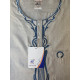 Qamis homme premium uni broderie assortie