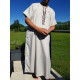 Qamis homme premium uni broderie assortie