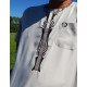 Qamis homme premium uni broderie assortie