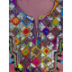 Robe d intérieur orientale décor or et pompons