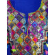 Robe d intérieur orientale décor or et pompons
