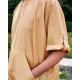 Qamis homme moderne couleur unie