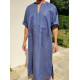 Qamis homme moderne couleur unie