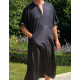 Qamis homme moderne couleur unie