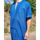 Qamis homme moderne couleur unie