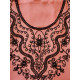 Djellaba femme de maison galon noir et strass