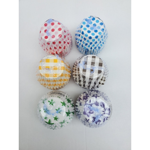 Lot de 150 caissettes cupcake - Doré/ Argenté