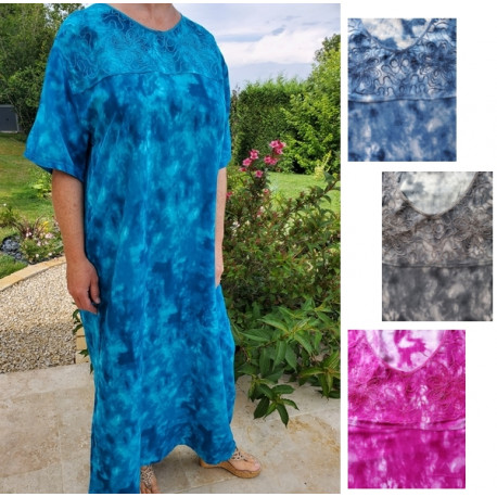 Robe orientale style délavé 100% coton