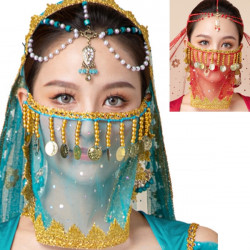 Cache visage de danse orientale / Bollywood